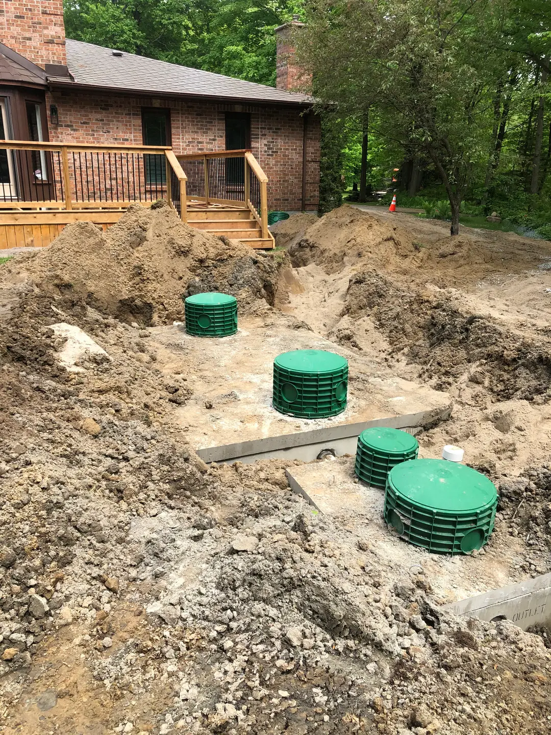 marchington excavation filter bed septic install dunrobin 3